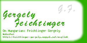 gergely feichtinger business card